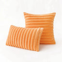 Ribbed Faux Fur Cushion Cover – Soft & Textured