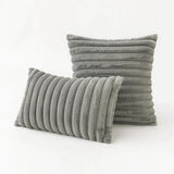 Ribbed Faux Fur Cushion Cover – Soft & Textured