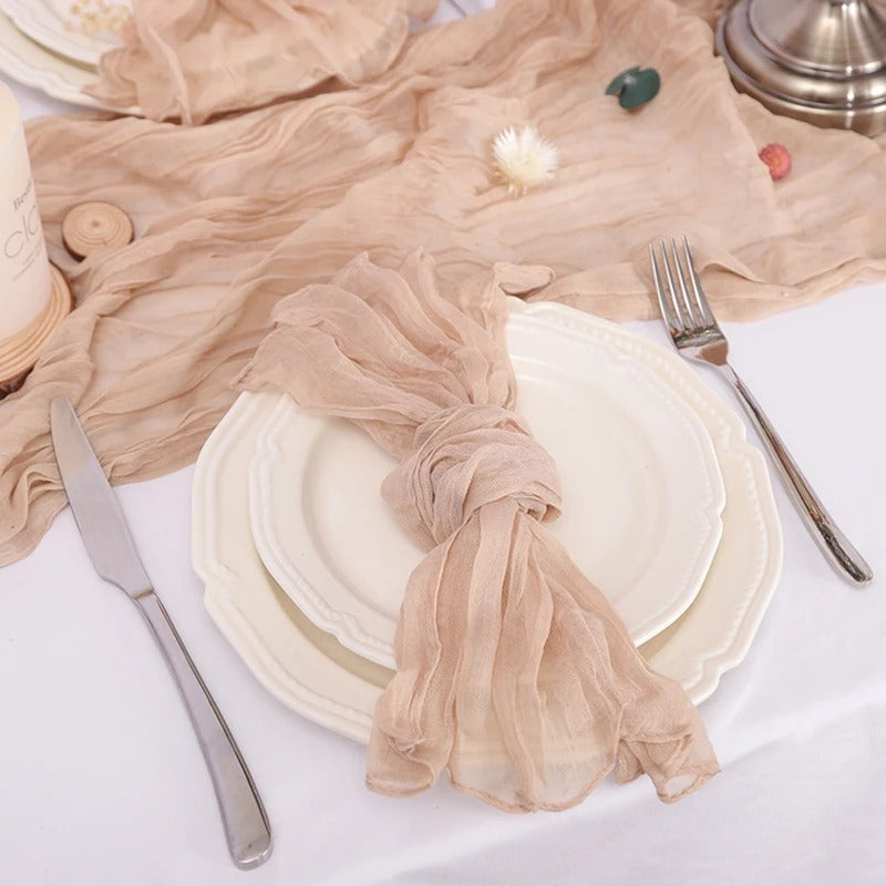 Set of 6 Cotton Gauze Napkins – 50 × 50cm