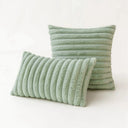 Ribbed Faux Fur Cushion Cover – Soft & Textured