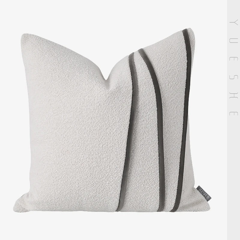 Minimalist Stitched Cushion – 45 × 45cm