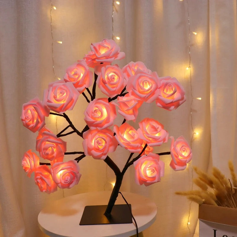 LED Rose Tree Table Lamp – USB Decorative Light 45cm