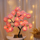 LED Rose Tree Table Lamp – USB Decorative Light 45cm
