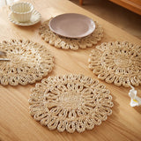 Natural Woven Macramé Placemats – 30cm