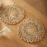 Natural Woven Macramé Placemats – 30cm
