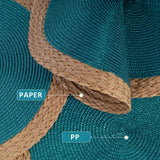 Set of 6 Woven Round Placemats – 38cm