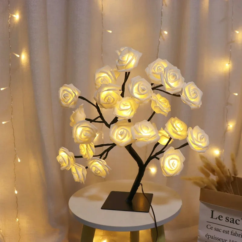 LED Rose Tree Table Lamp – USB Decorative Light 45cm