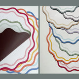 Floral Wave Faux Leather Placemats – 34cm