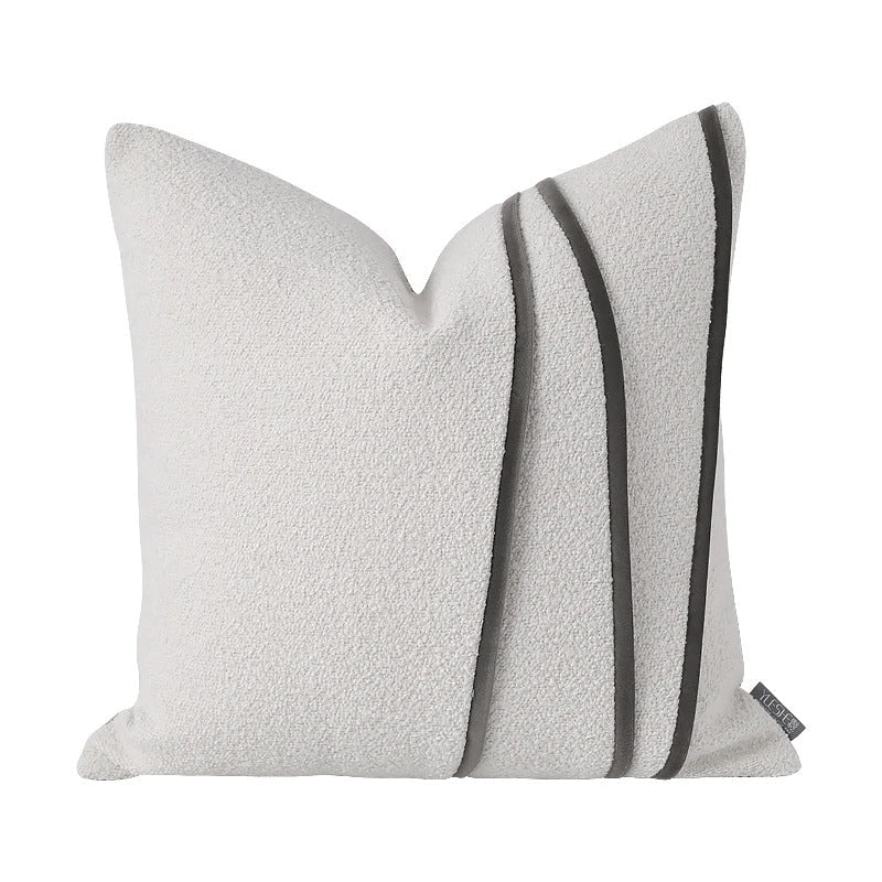 Minimalist Stitched Cushion – 45 × 45cm