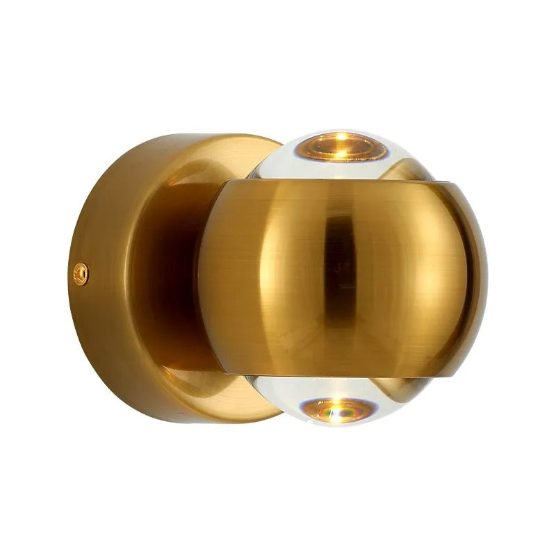 Modern Brass LED Wall Light