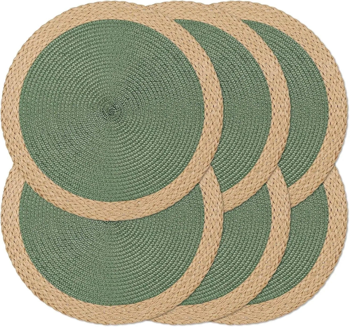 Set of 6 Woven Round Placemats – 38cm