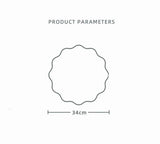 Floral Wave Faux Leather Placemats – 34cm