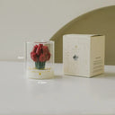 Tulip Bouquet Soy Wax Candle – Glass Dome Gift Candle