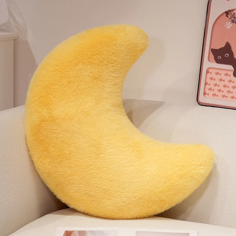 Crescent Moon Plush Cushion – Soft & Cosy