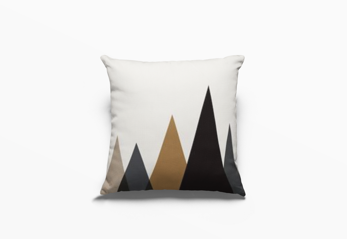Geometric Linen Cushion Covers – Set of 4, 45 × 45cm