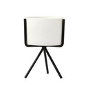 Ceramic Flower Planters with Modern Stand