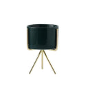 Ceramic Flower Planters with Modern Stand