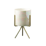 Ceramic Flower Planters with Modern Stand