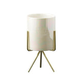 Ceramic Flower Planters with Modern Stand