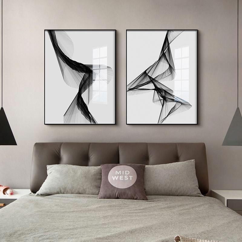 Abstract Black & White Canvas Prints
