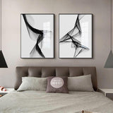 Abstract Black & White Canvas Prints
