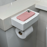 3M Wall-Mounted Toilet Roll Holder with Storage Shelf