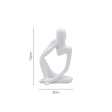 Trio Thinker Sculptural Figurines