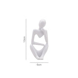 Trio Thinker Sculptural Figurines