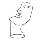 Miro Abstract Line Art Face Sculpture
