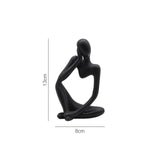 Trio Thinker Sculptural Figurines