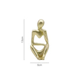 Trio Thinker Sculptural Figurines