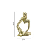Trio Thinker Sculptural Figurines