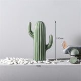 Saguaro Green Ceramic Cactus Sculpture