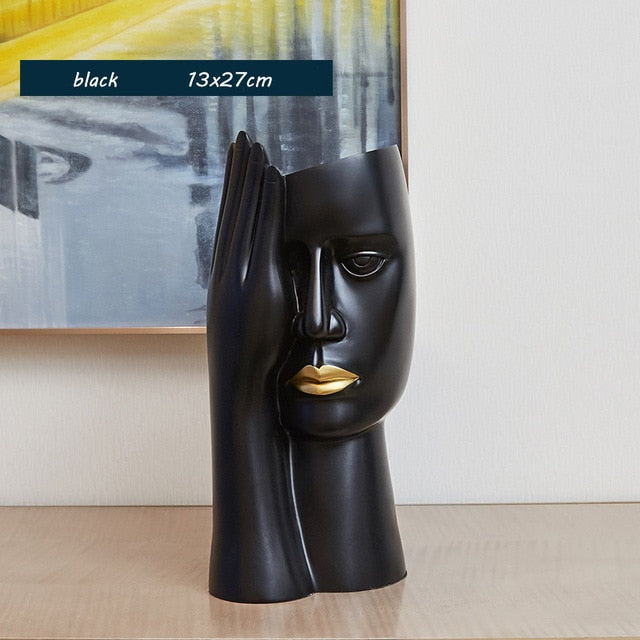 Muse Abstract Face Vase